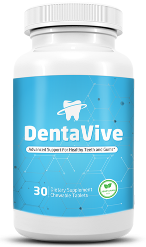 DentaVive supplement bottle — official product image